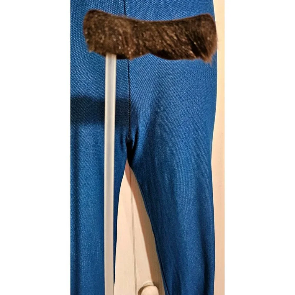 Luigi Costume Girls 10-12 Mustache Stick Gloves Hat Jumpsuit Super Mario Cute